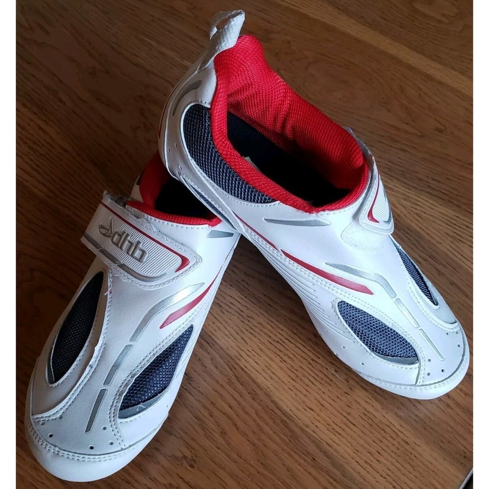 dhb T1.0 Men's US 8M White Cycling Bike EU 41 Bicycle Shoes EUC